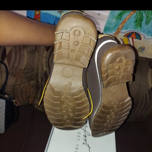 Timberland Wedge Heel Boots Leather Sz 10m - Picture 2 of 16